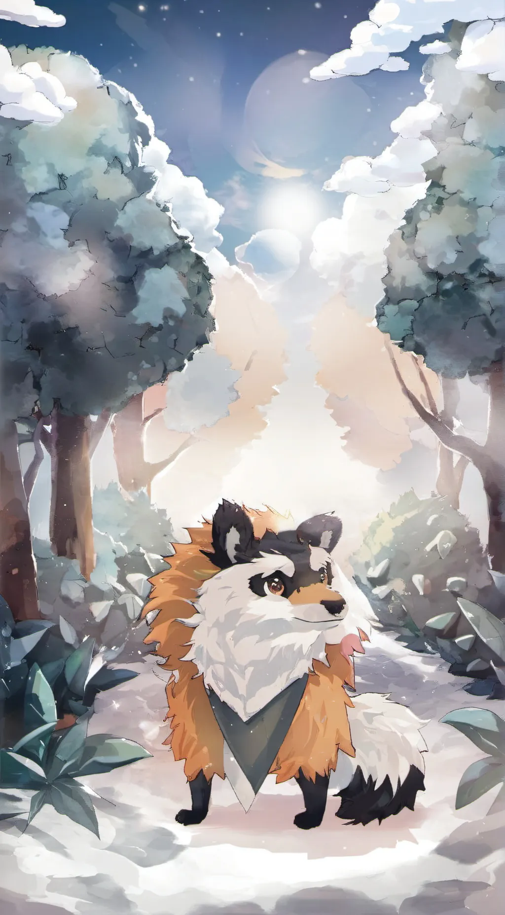 ai character: Tiny furry background