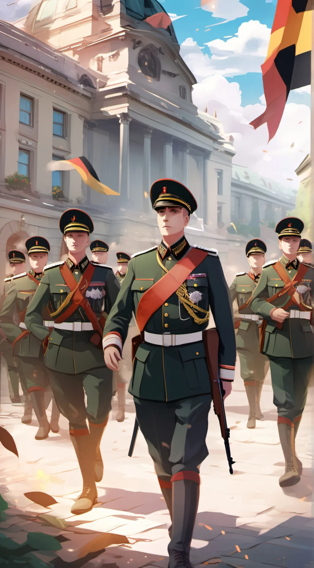 ai character: German Army background