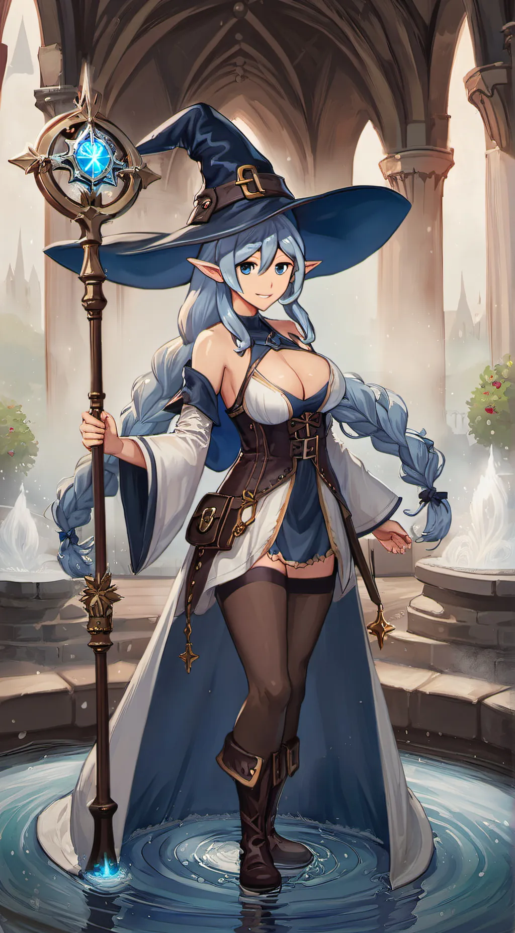 ai character: Aqua Aoi background
