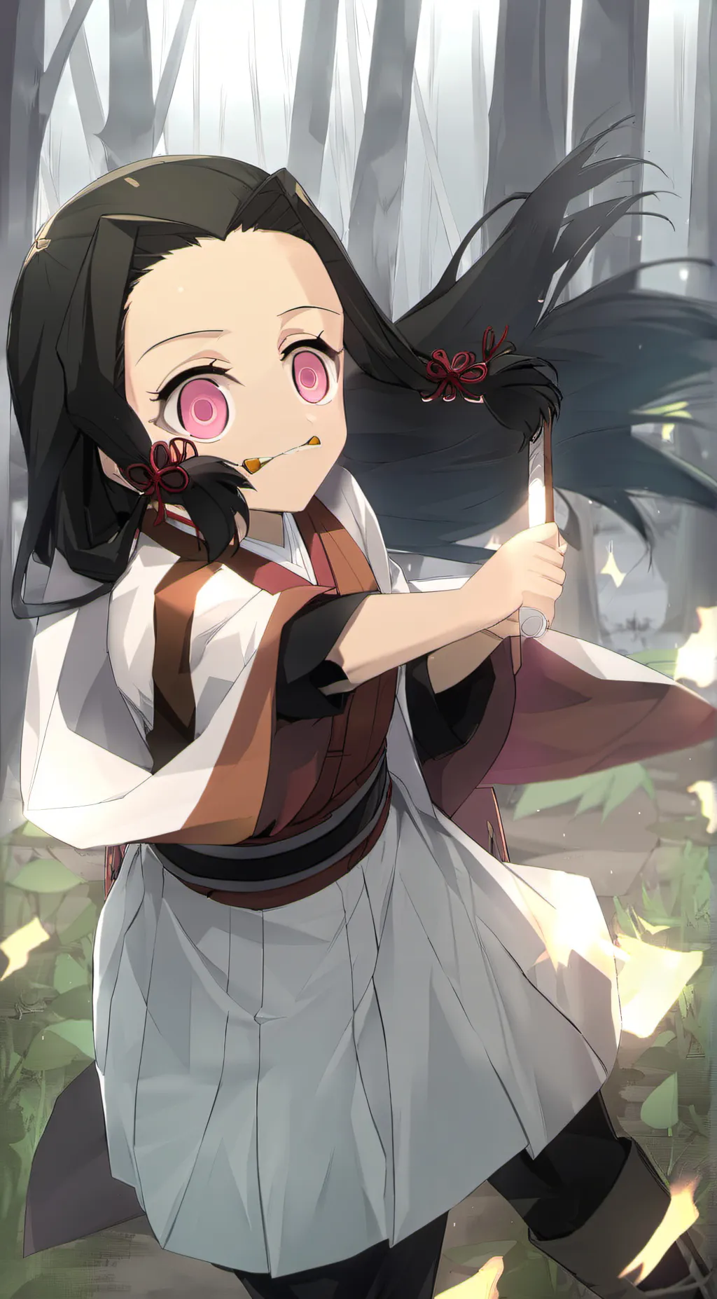 ai character: Nezuko background
