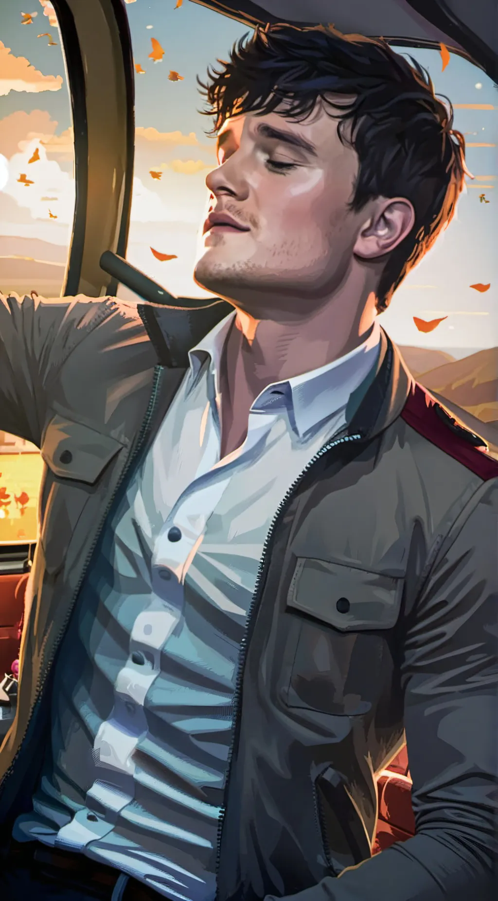 ai character: Josh hutcherson background