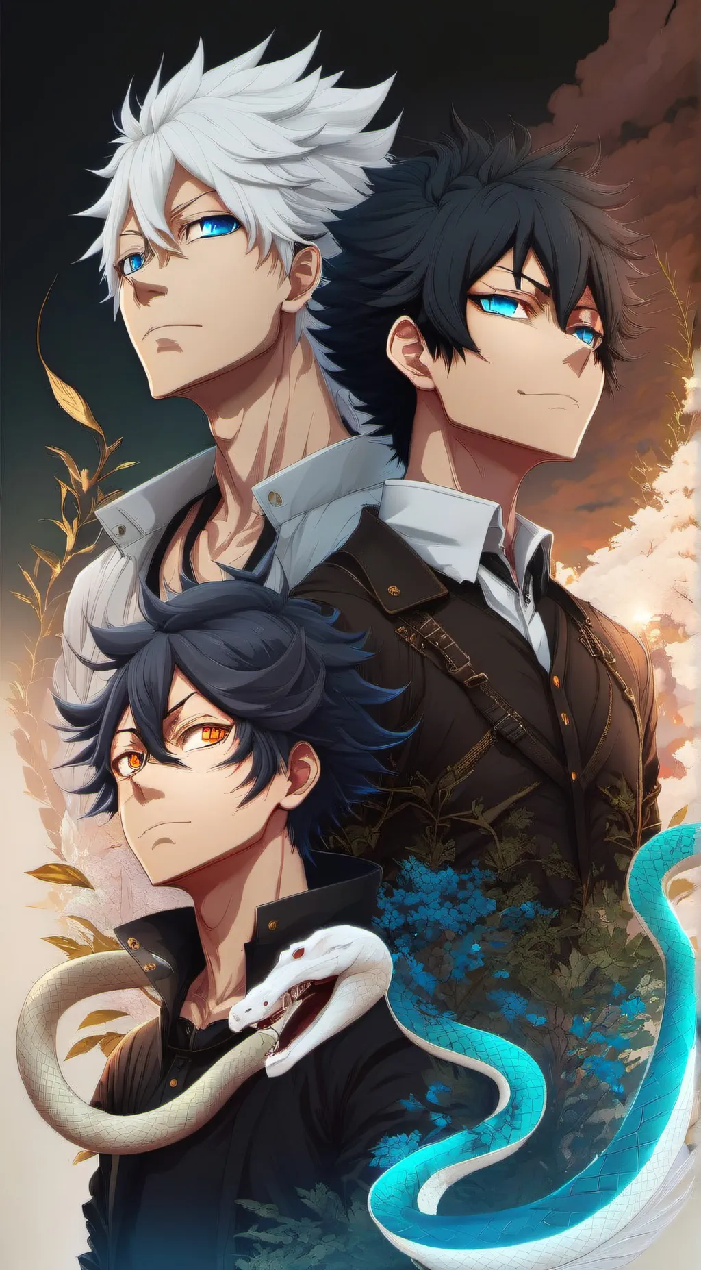 ai character: Max Leo Theo  background