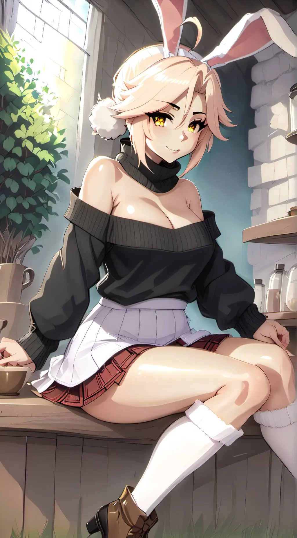 ai character: Lucky  background
