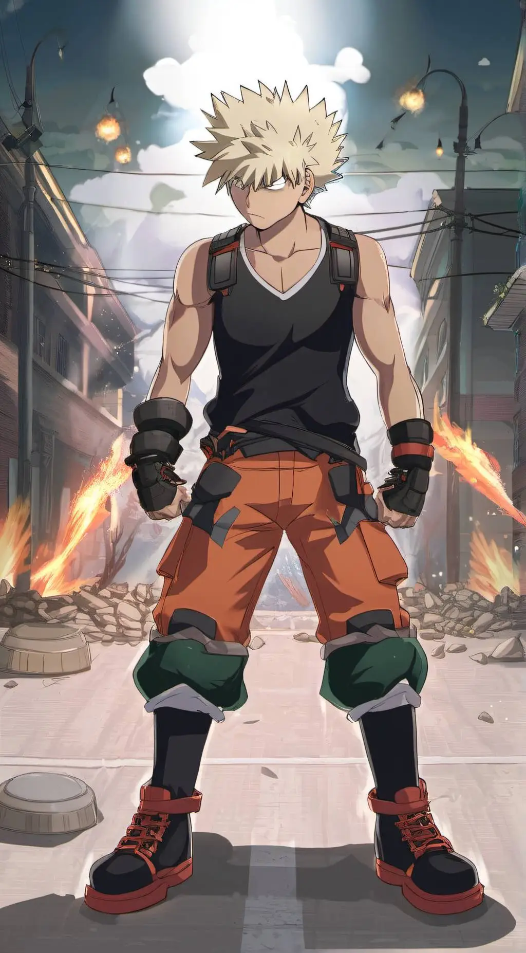 ai character: Bakugo background