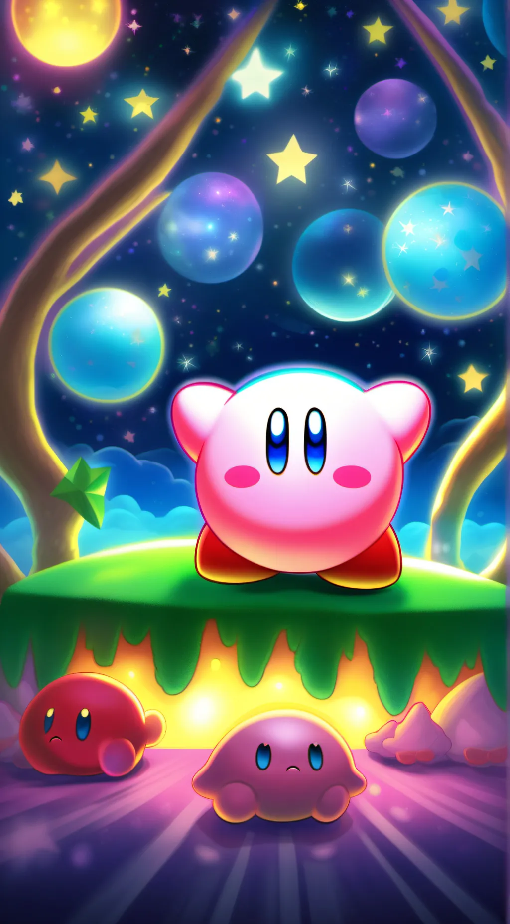 ai character: Kirby background