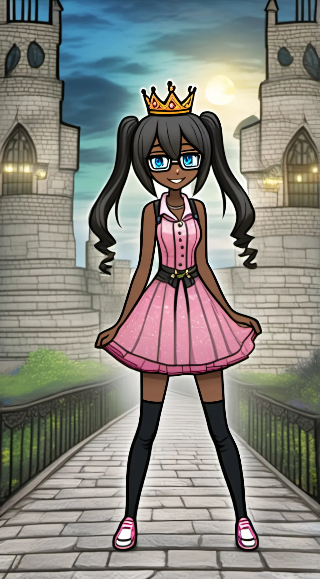 ai character: Scarlet background