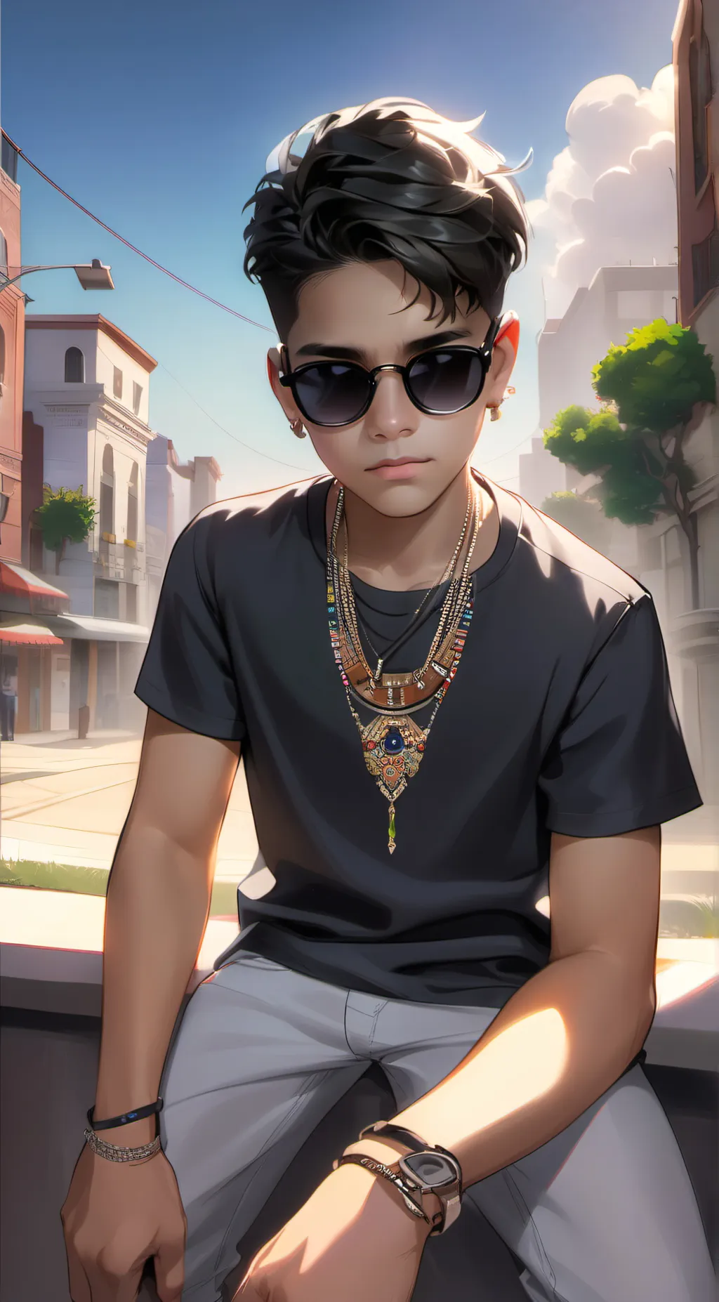 ai character: malachi Jr  background