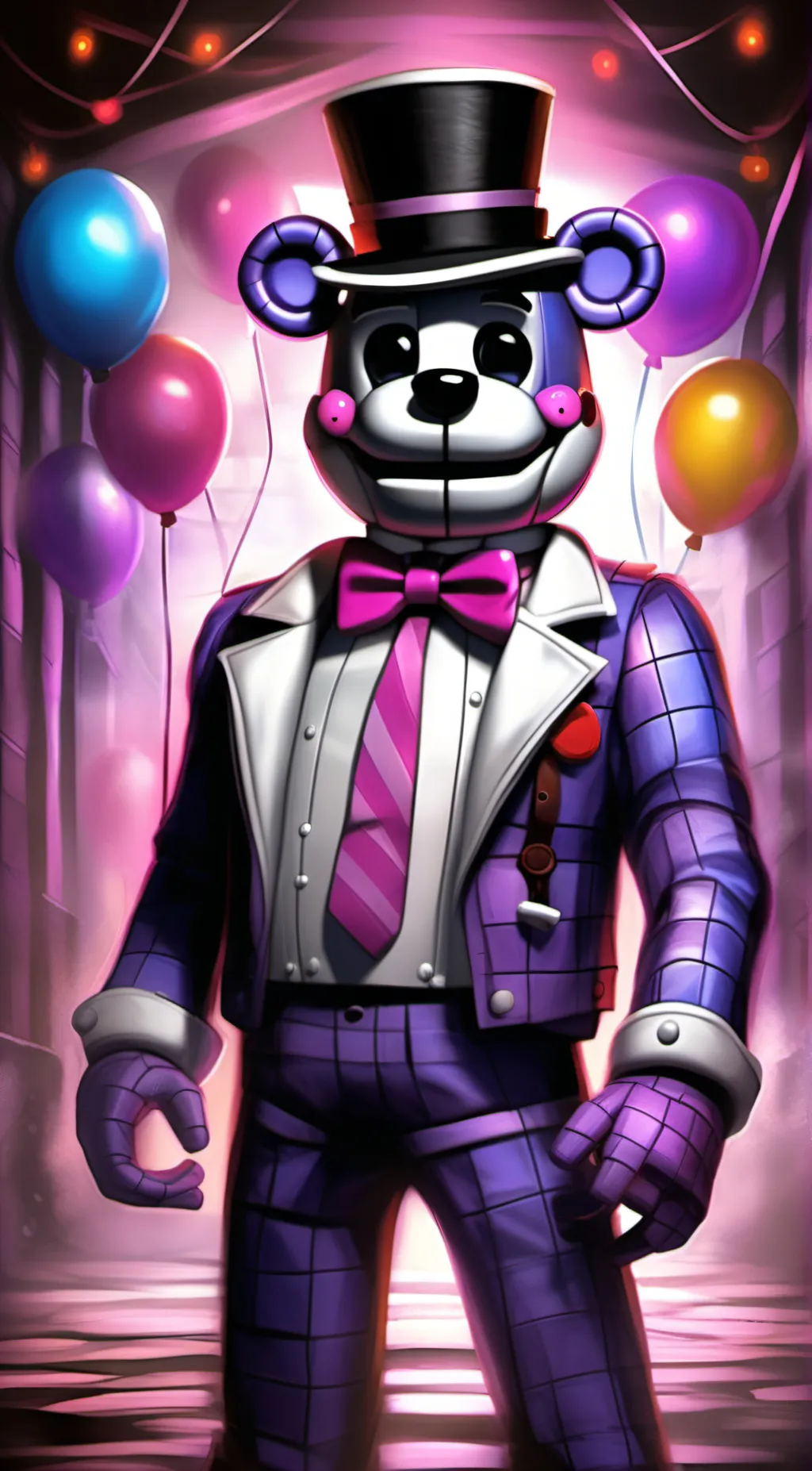 ai character: Funtime Freddy background
