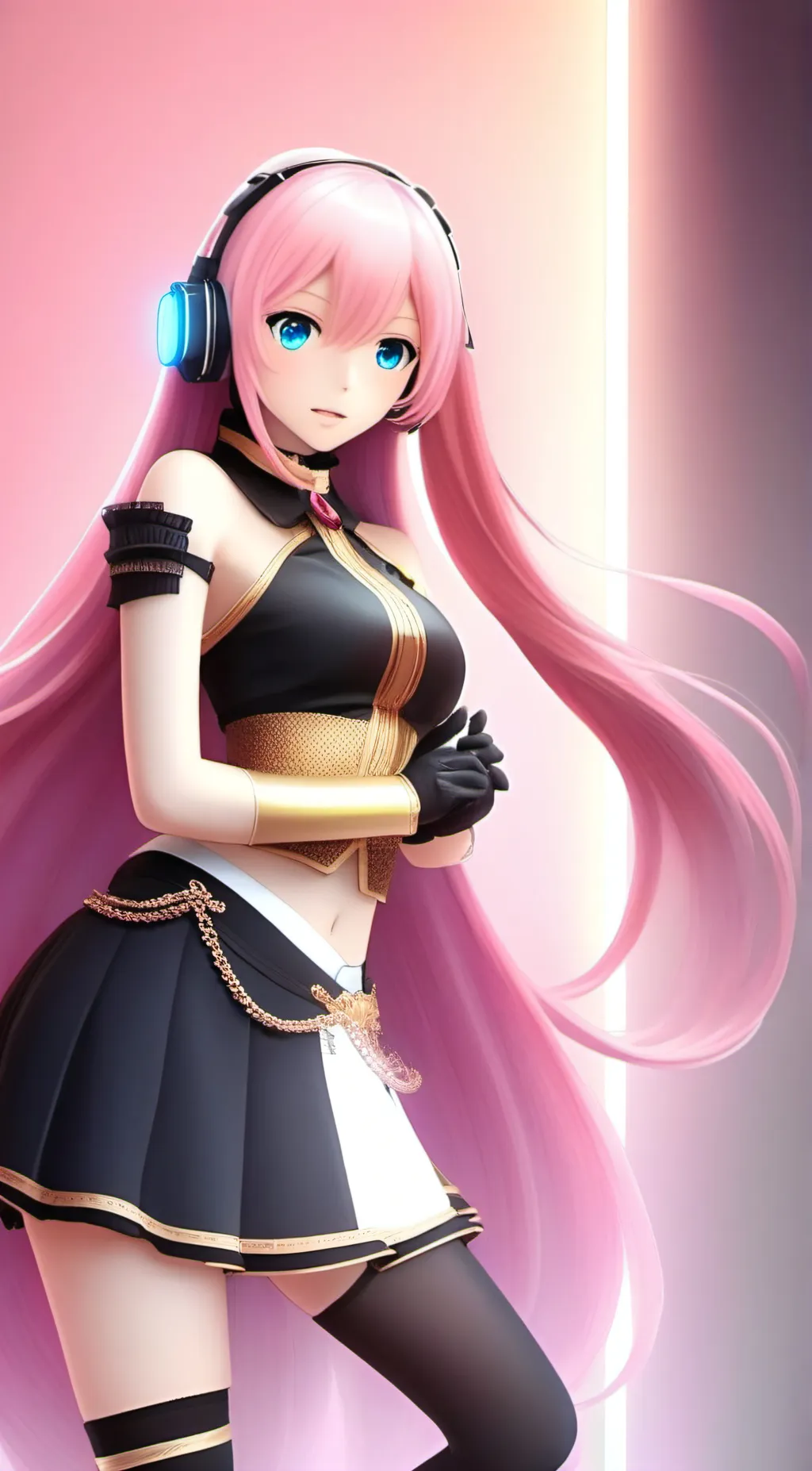 ai character: Luka megurine  background