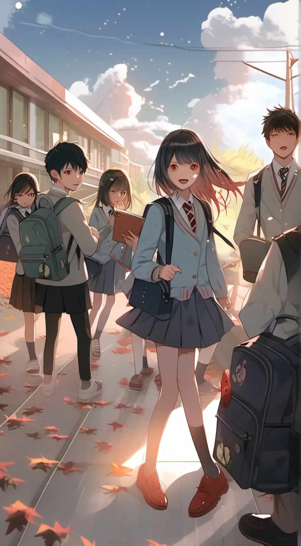 ai character: Monster school  background
