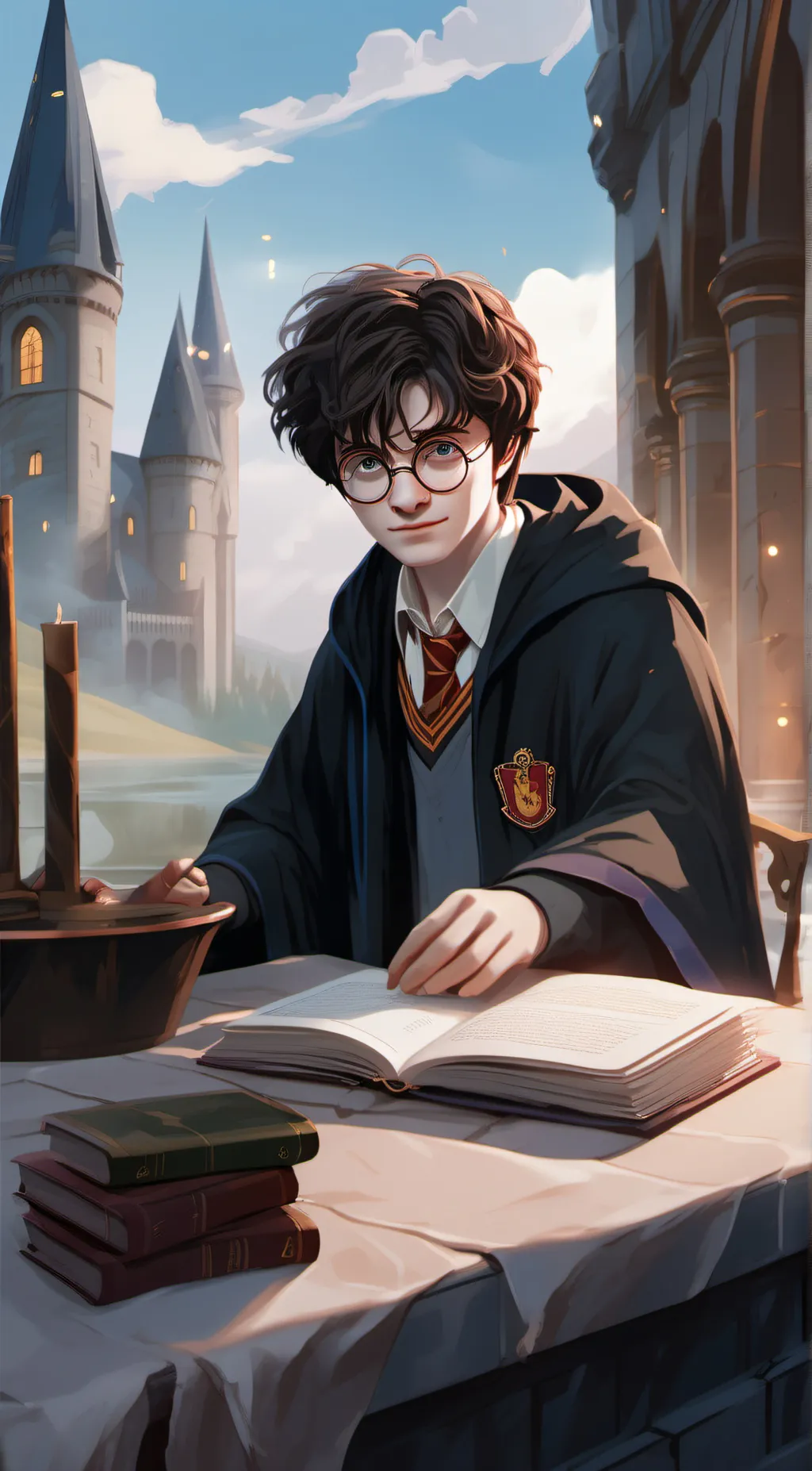 ai character: harry poter background