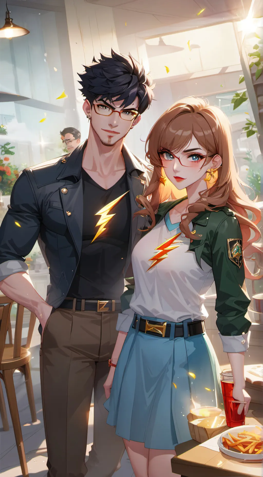 ai character: Allison / flash  background