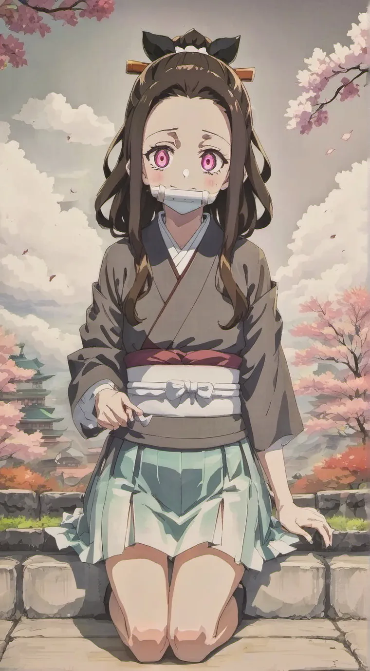 ai character: nezuko background