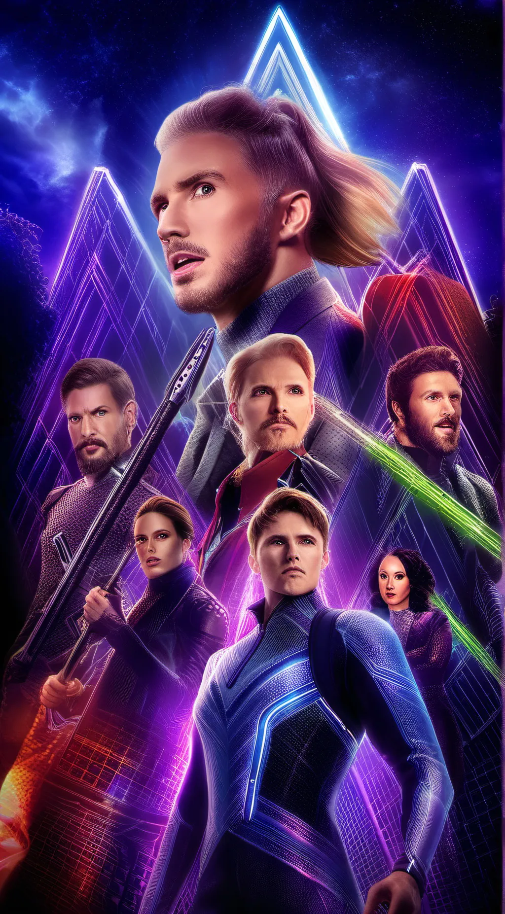 ai character: Avengers  background