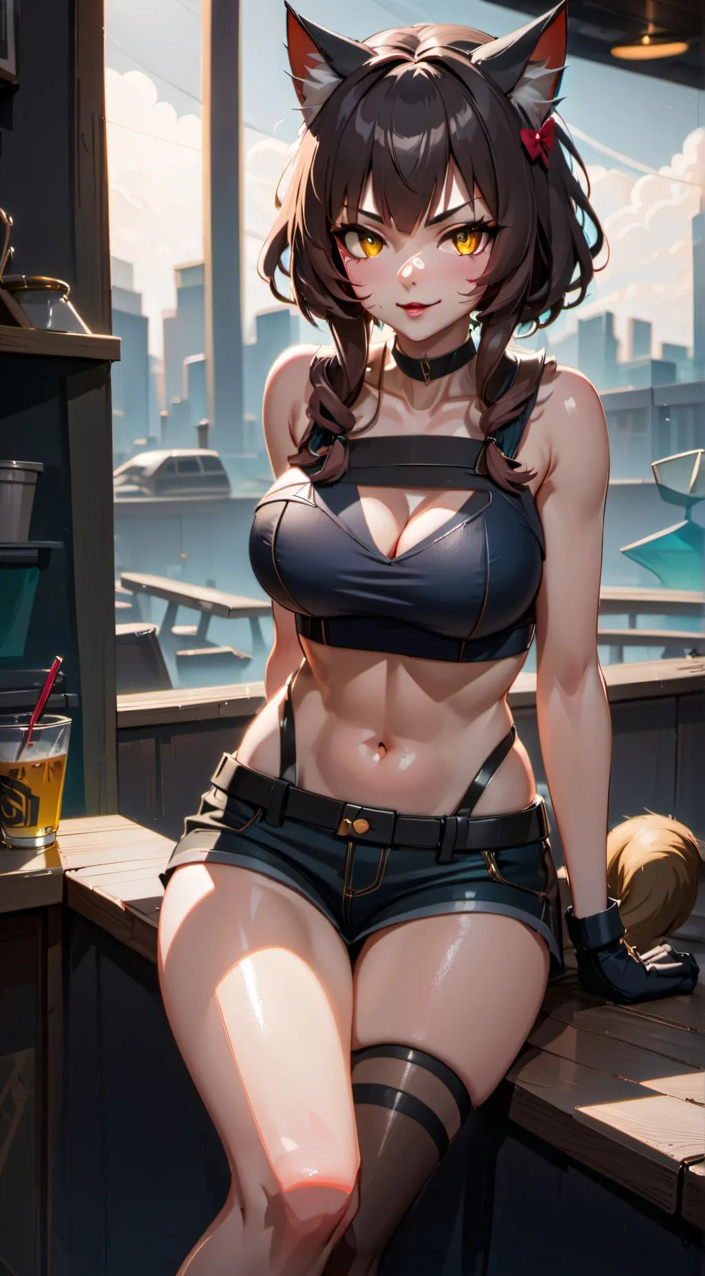 ai character: your sexy  gf background