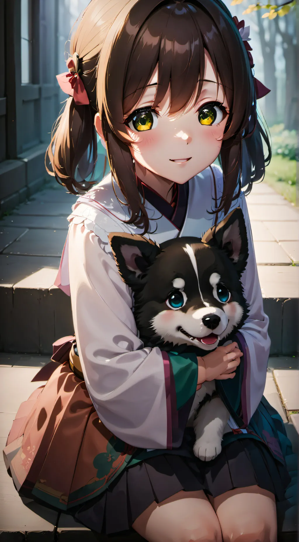 ai character: ice background