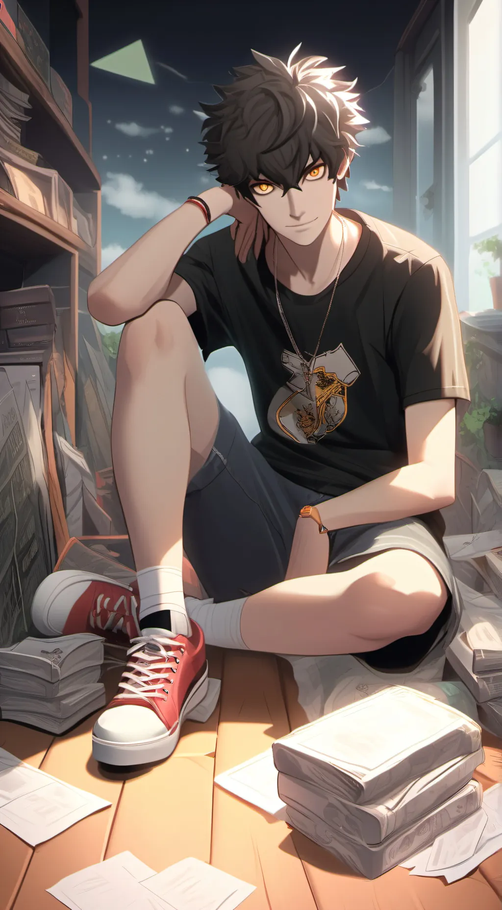 ai character: Leo background