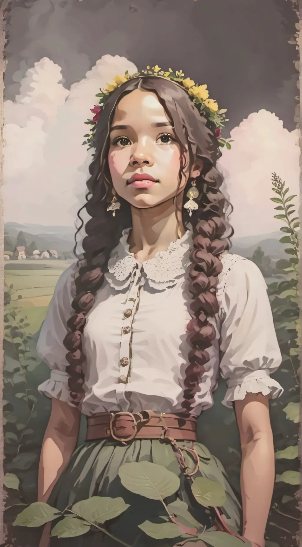 ai character: Аня background