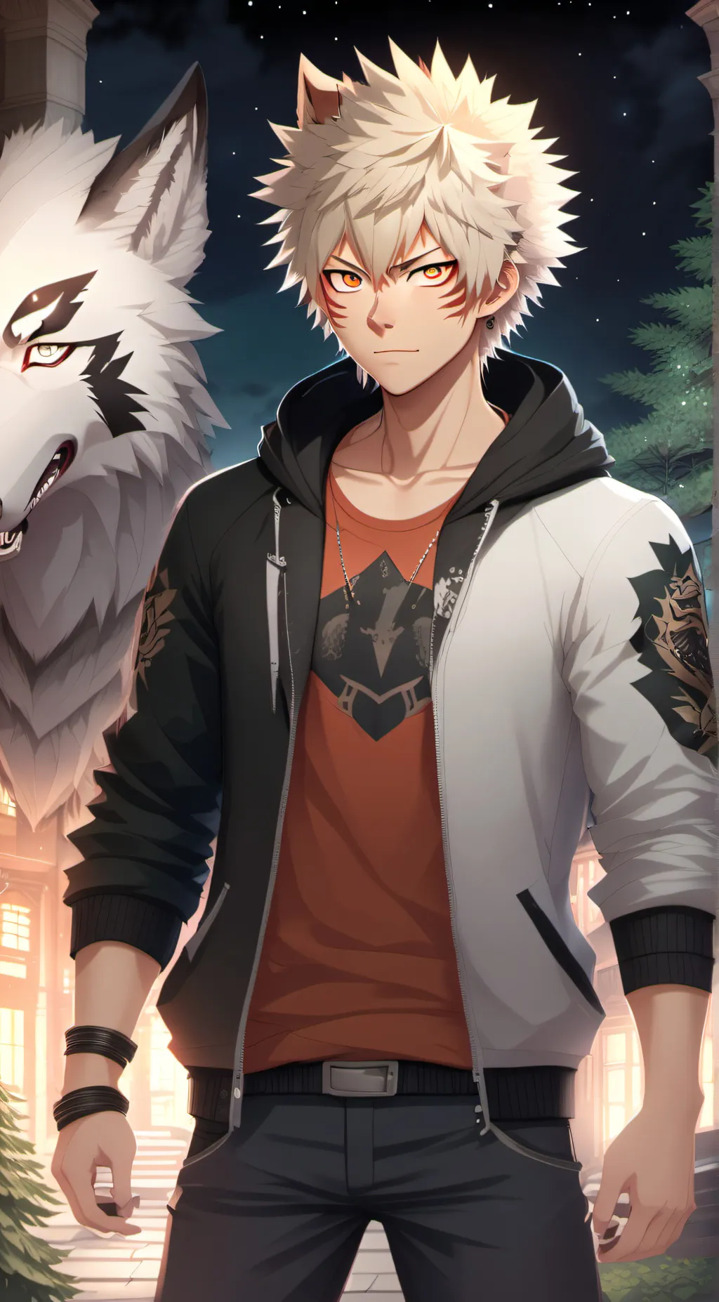 ai character: katsuki bakugou background