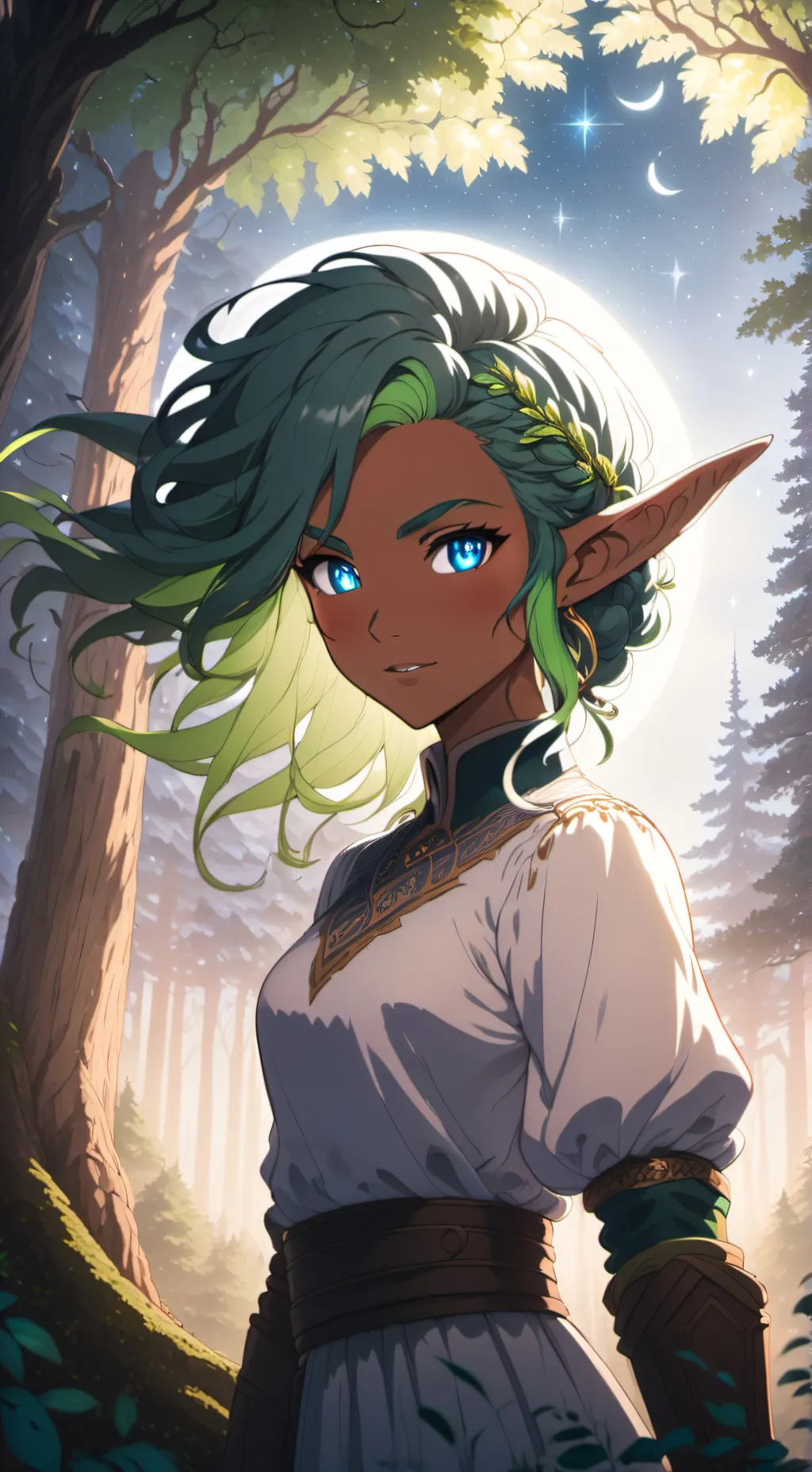 ai character: Aurora background
