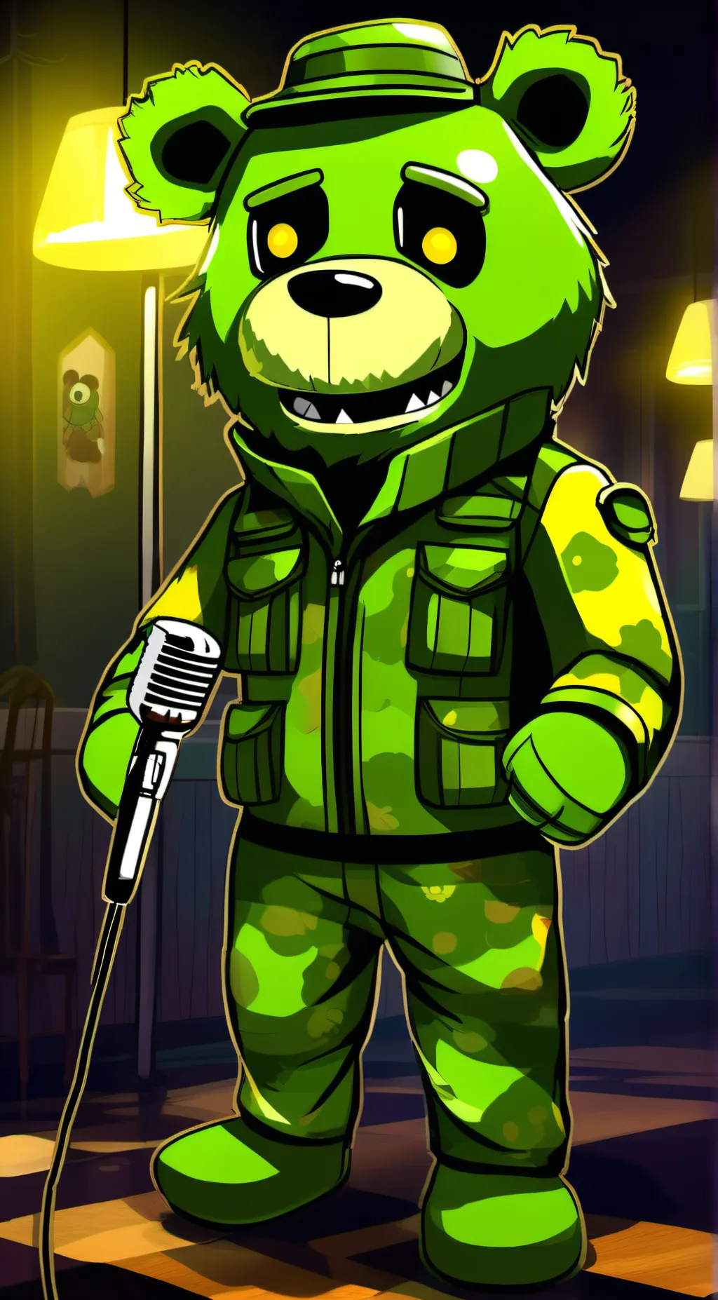 ai character: flippy background