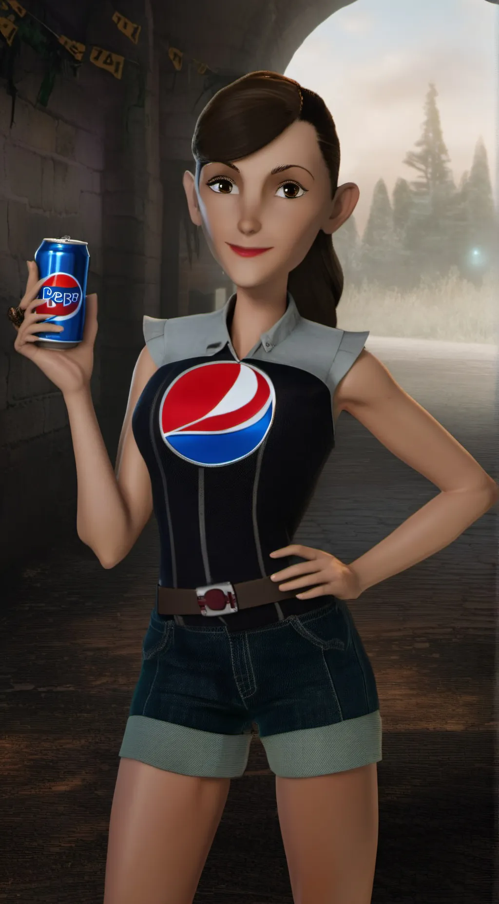 ai character: pepsi & dr pepper background