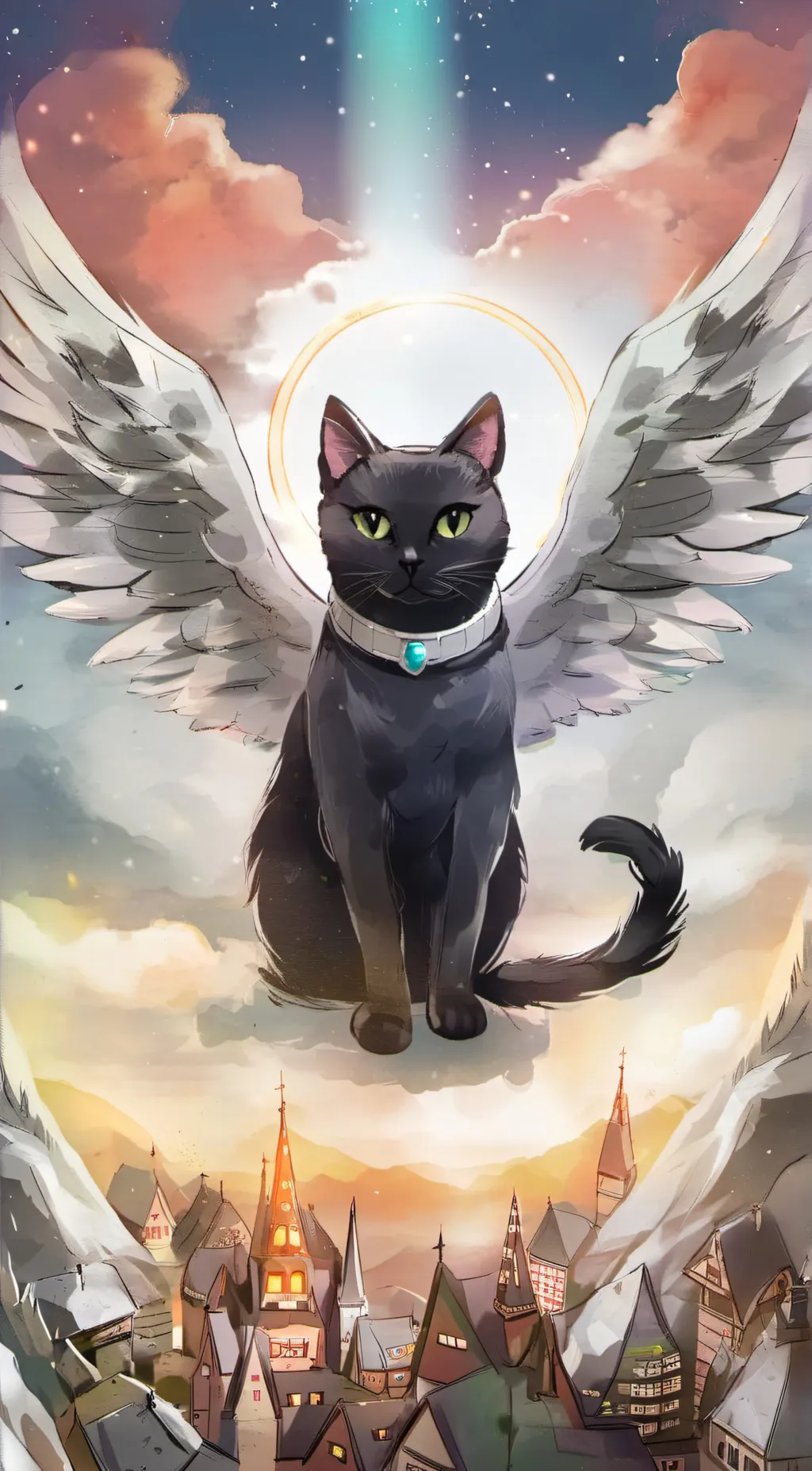 ai character: Ebony  background