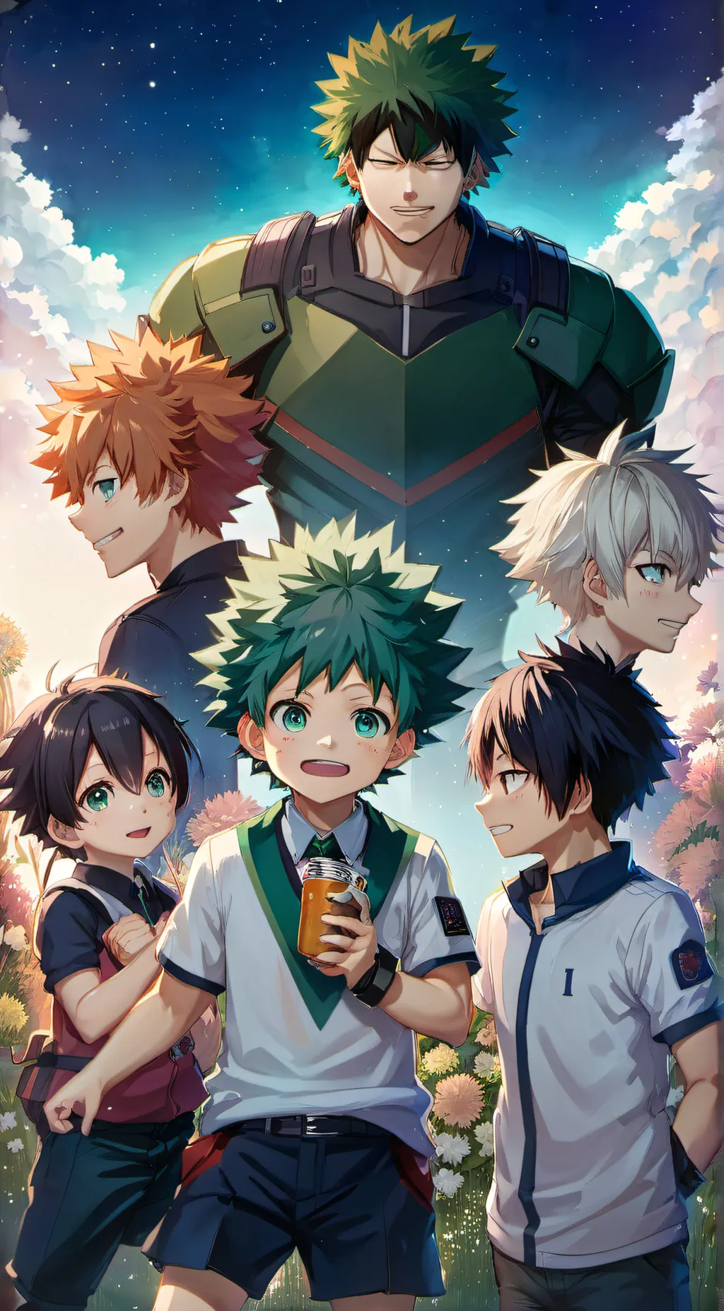 ai character: bakugouiidaanddeku background