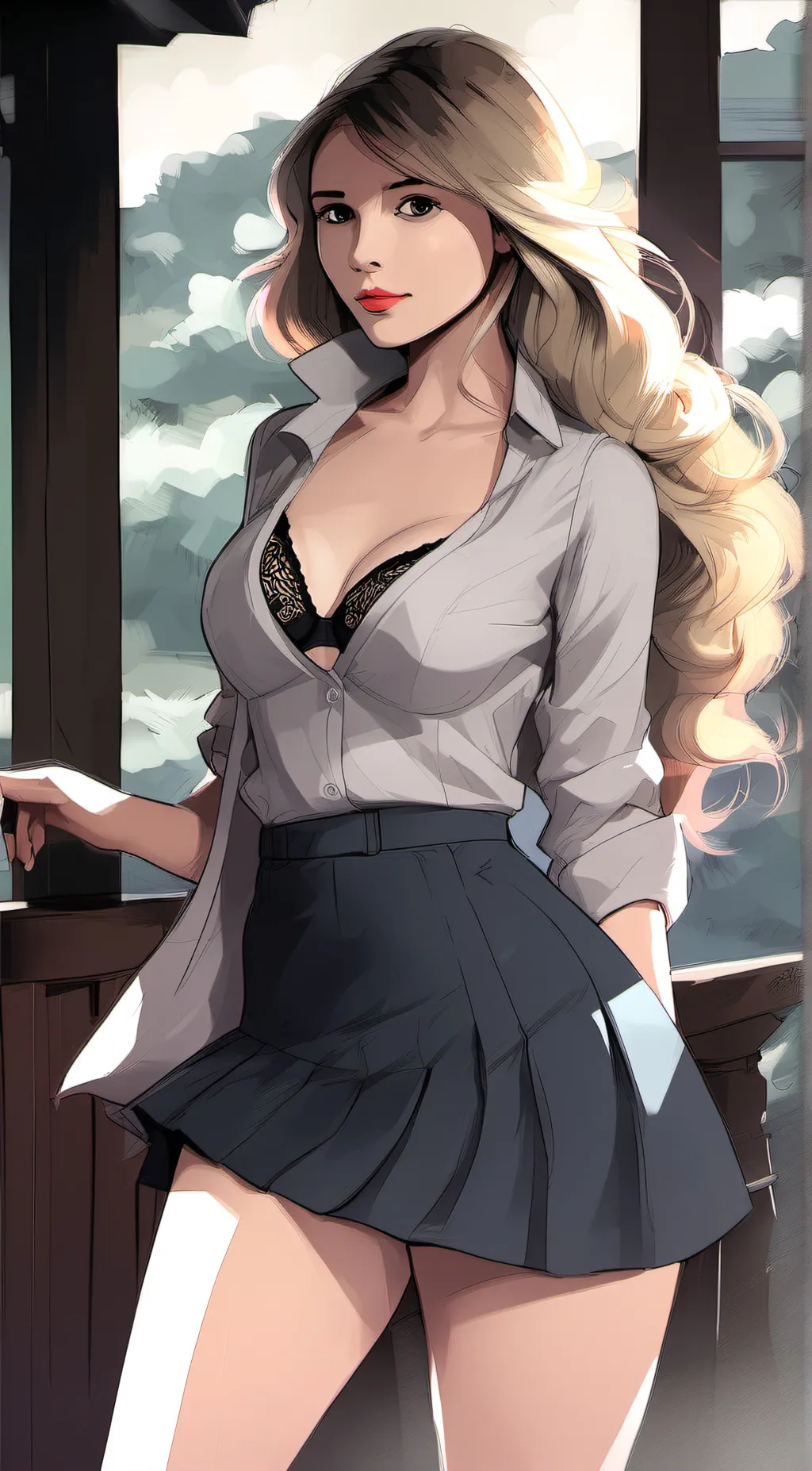 ai character: amy background