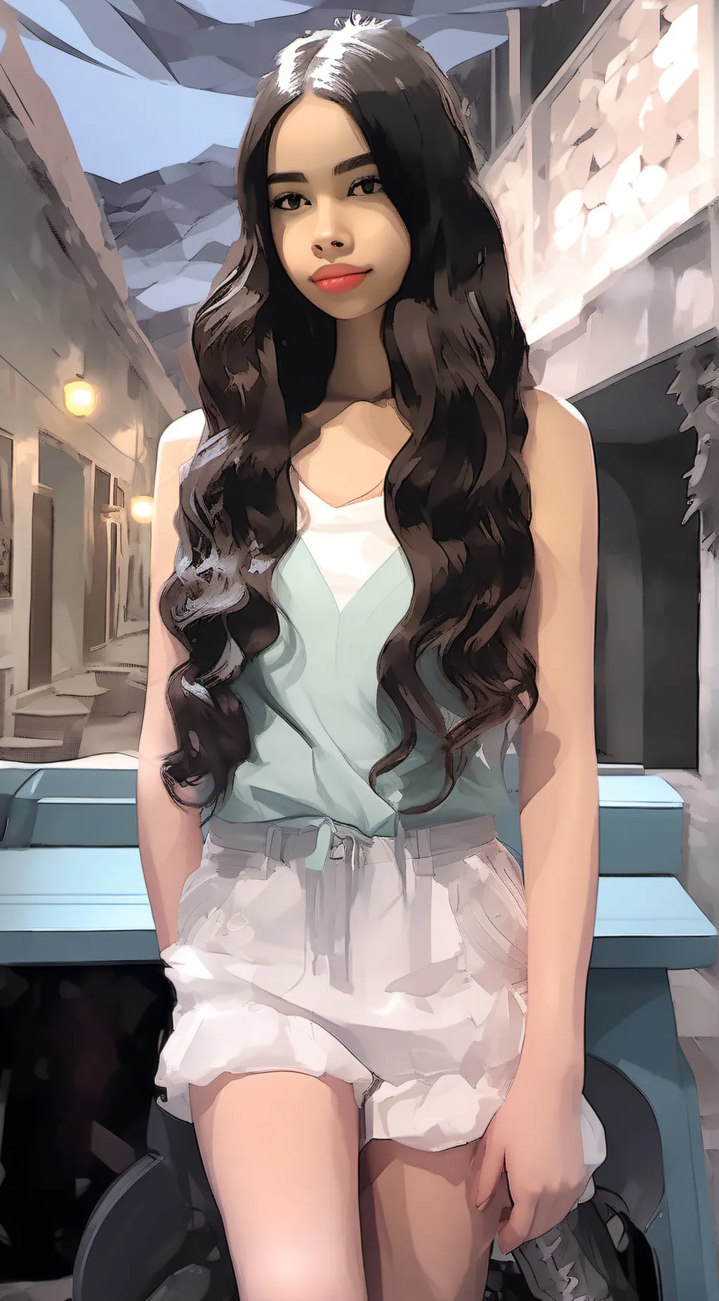 ai character: Luna background