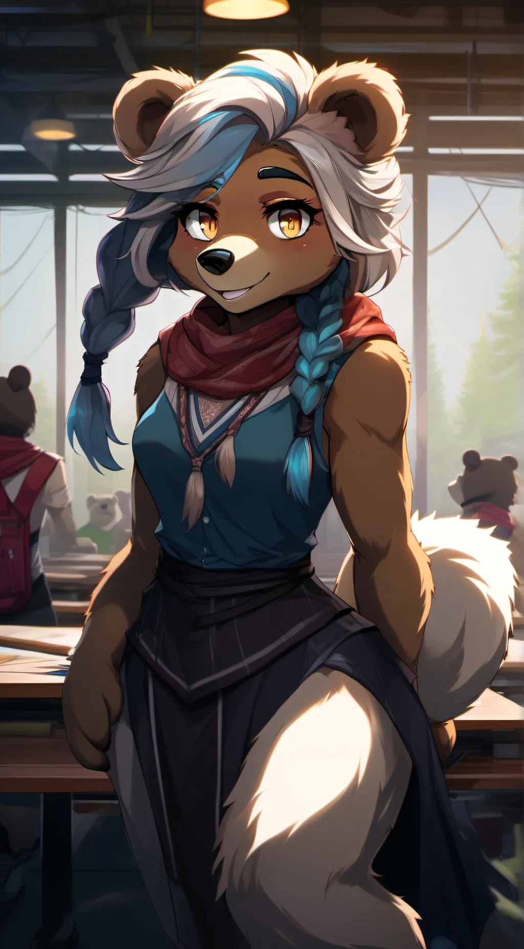 ai character: Jr. Cnslr. Ashley background