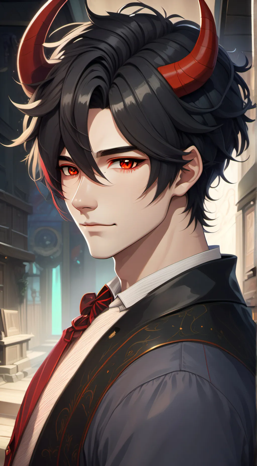 ai character: Damien background