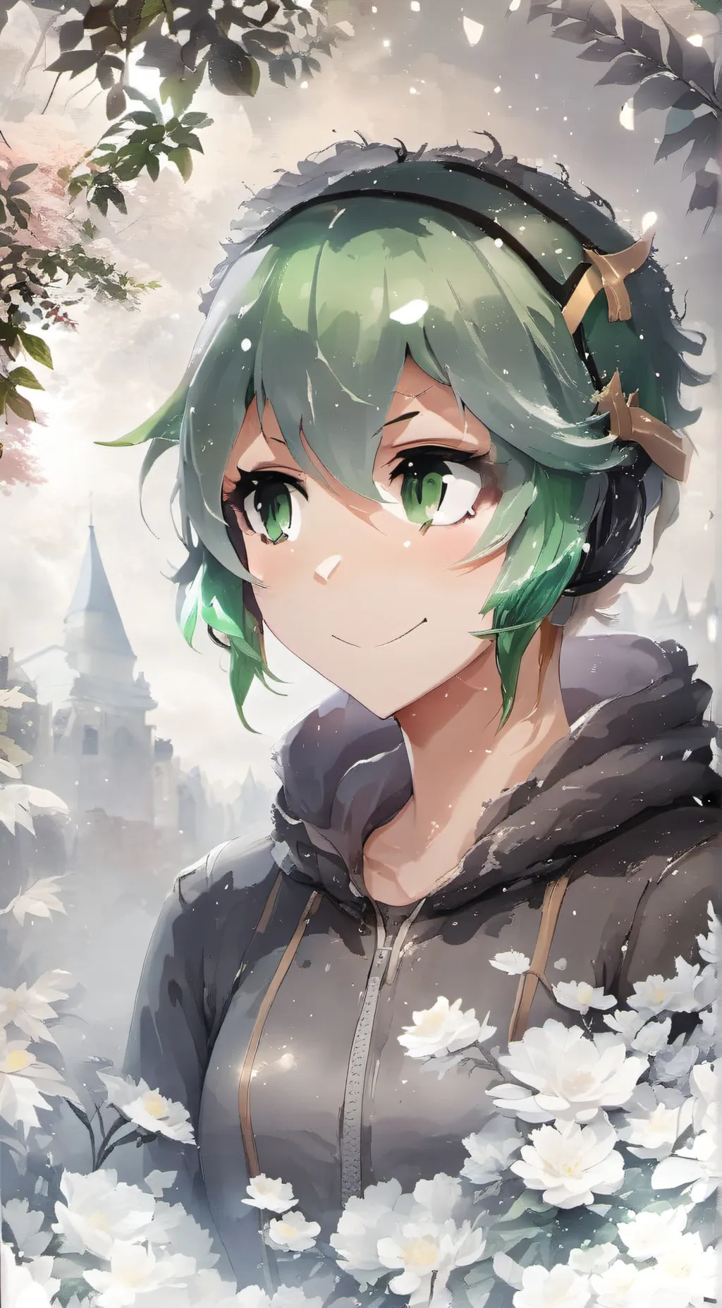 ai character: Leafy BFB background