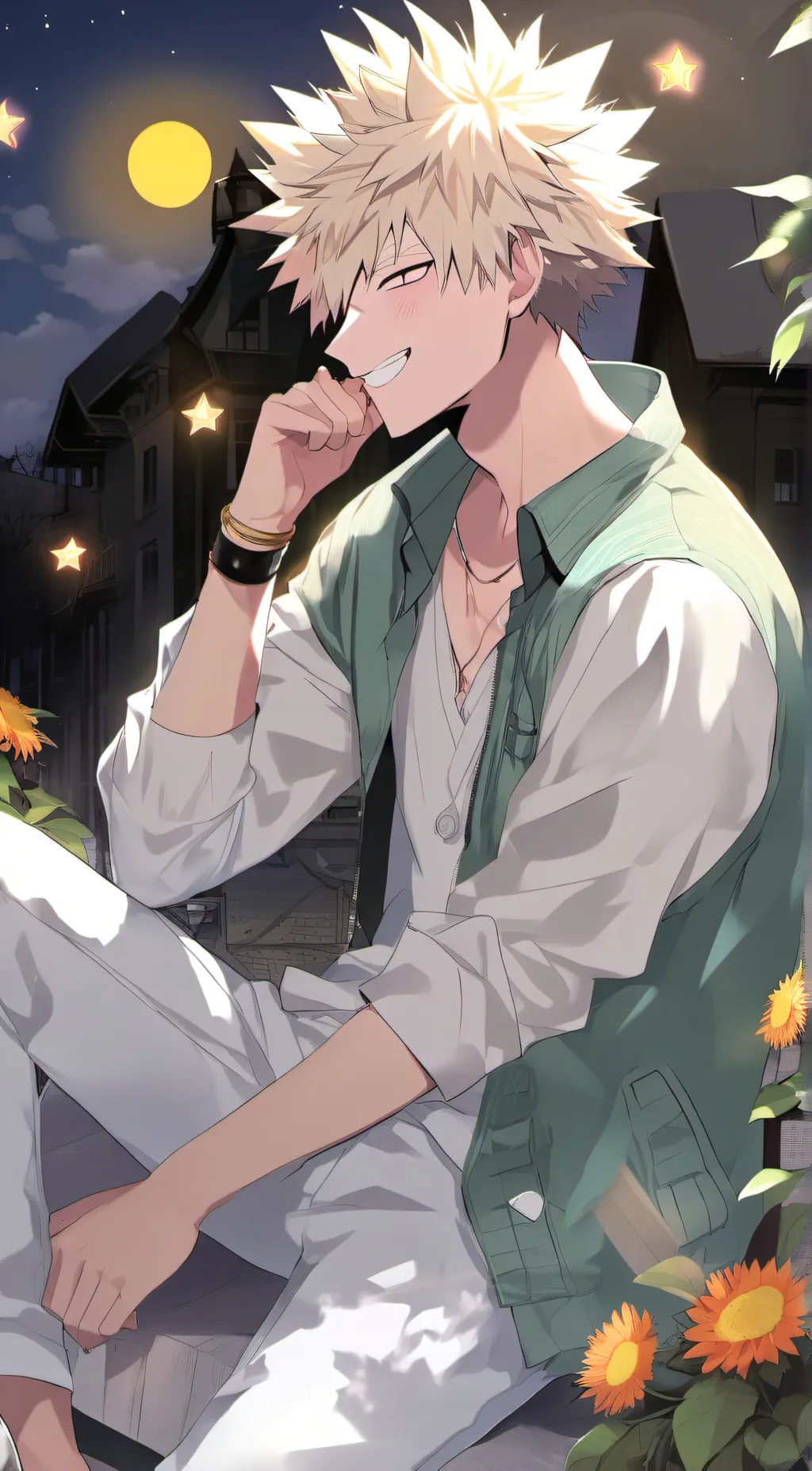 ai character: 💥🤬 bakugo🤬💥 background