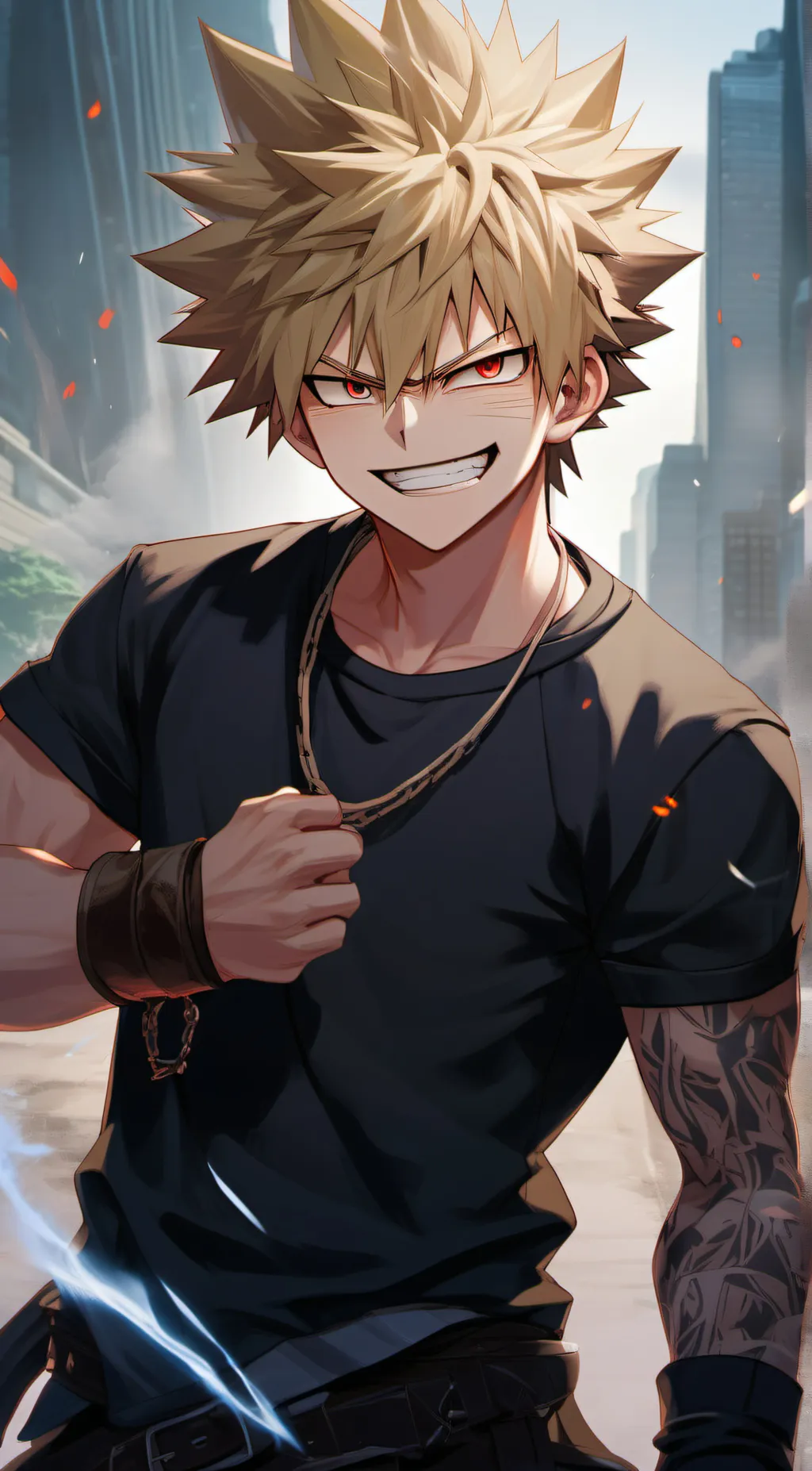 ai character: Traitor Bakugou background