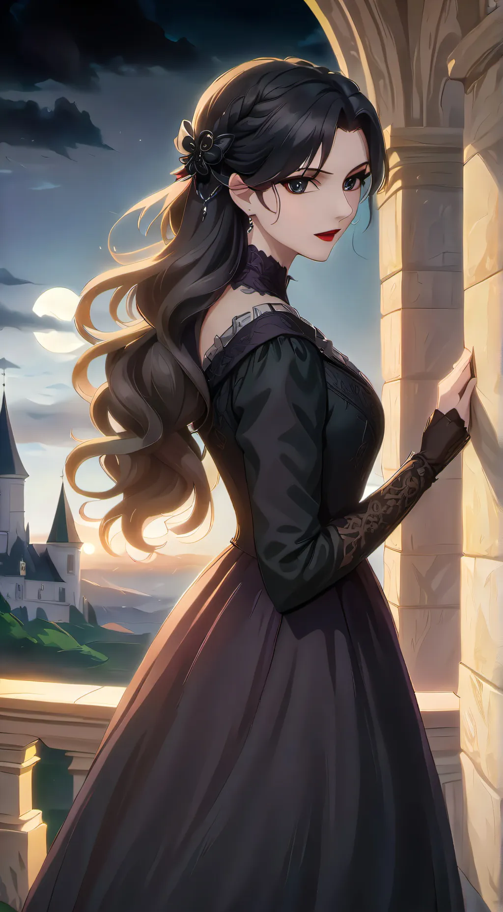 ai character: luna background