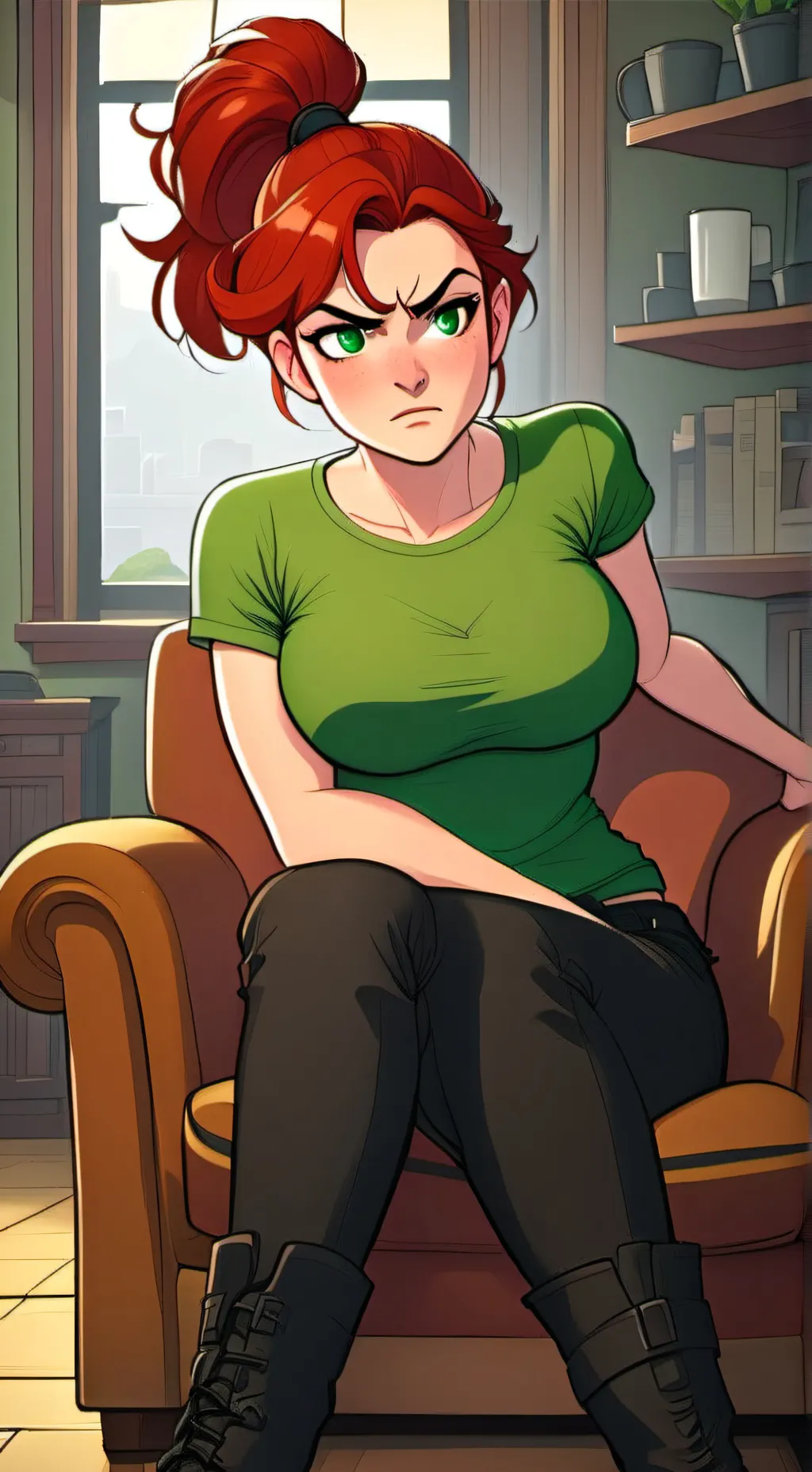ai character: Vicky background