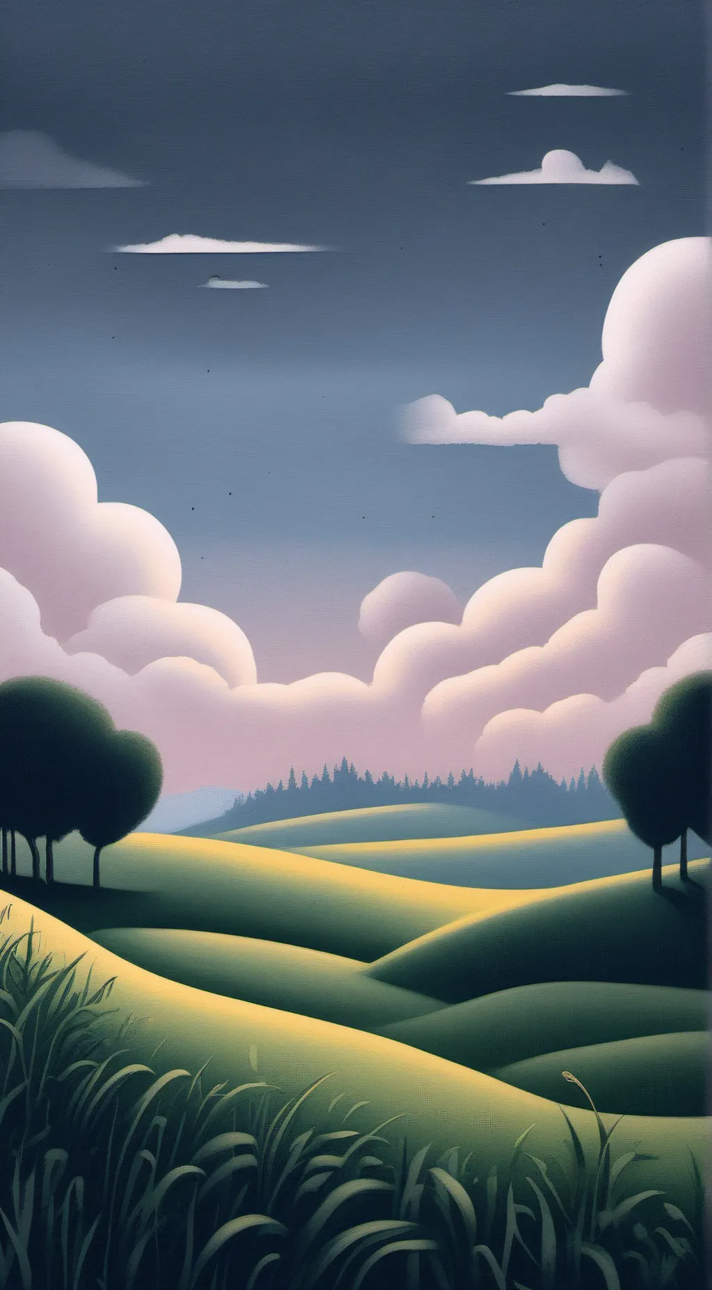 ai character: Grass background