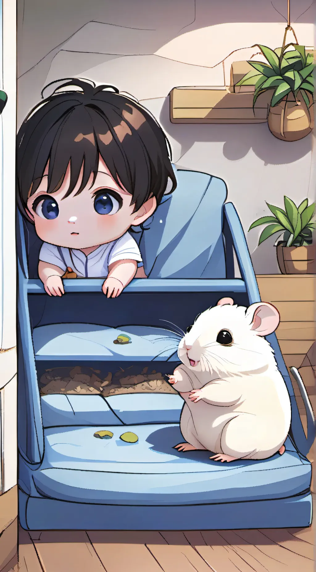 ai character: Snowy for ouyo background