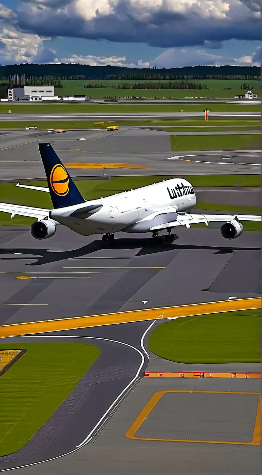 ai character: airbus Beluga background