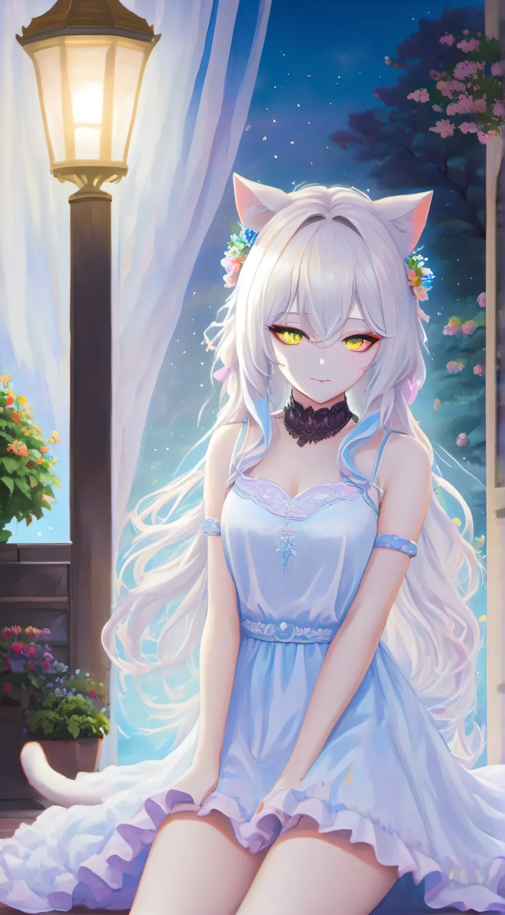 ai character: Neko background