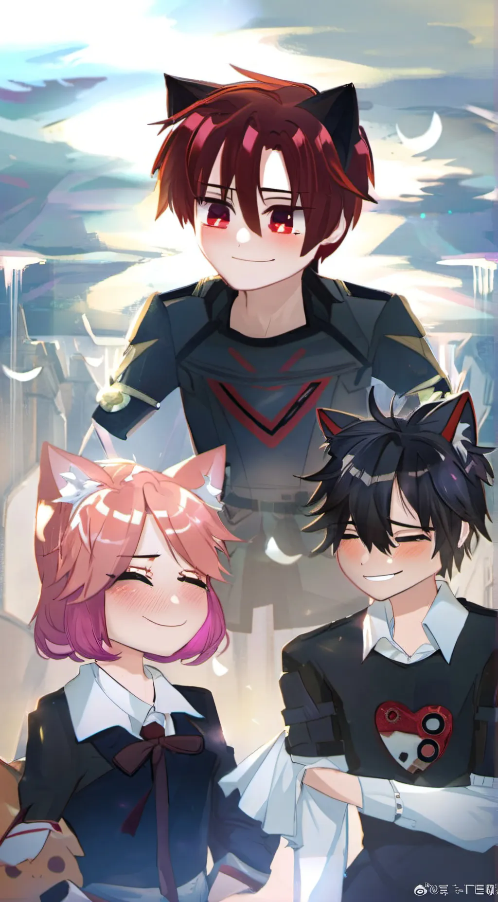 ai character: UwU cat   background
