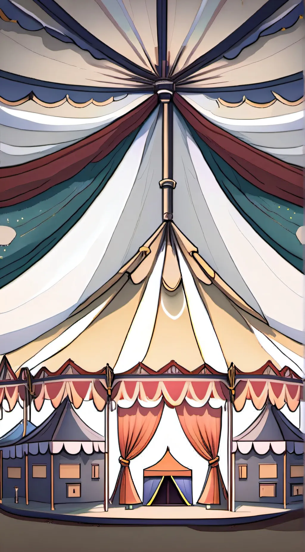 ai character: digital circus background