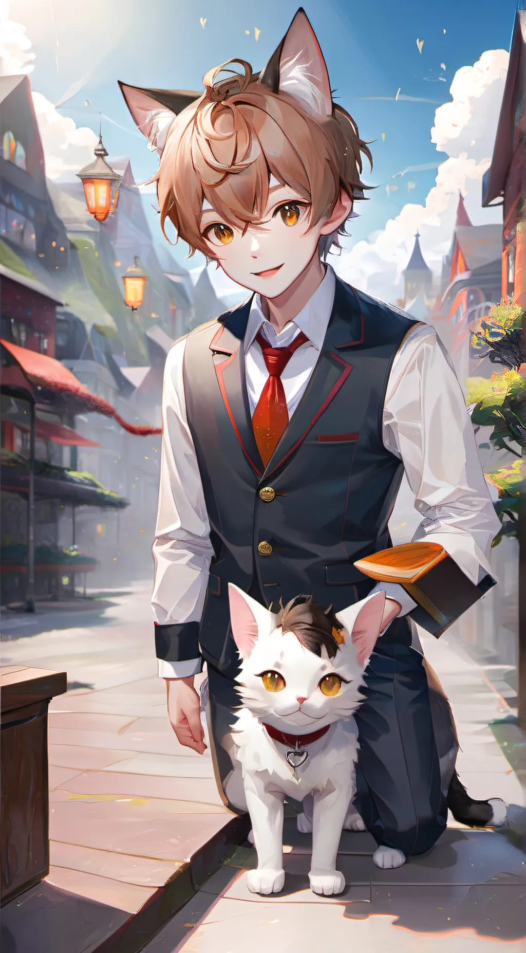 ai character: Miko  background