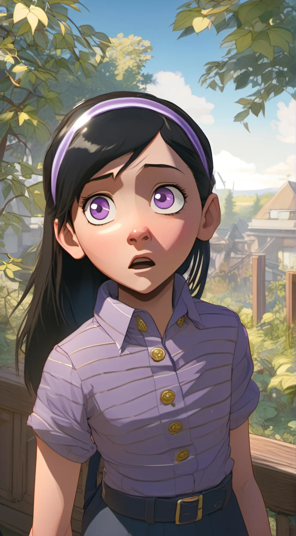 ai character: Violet Parr background