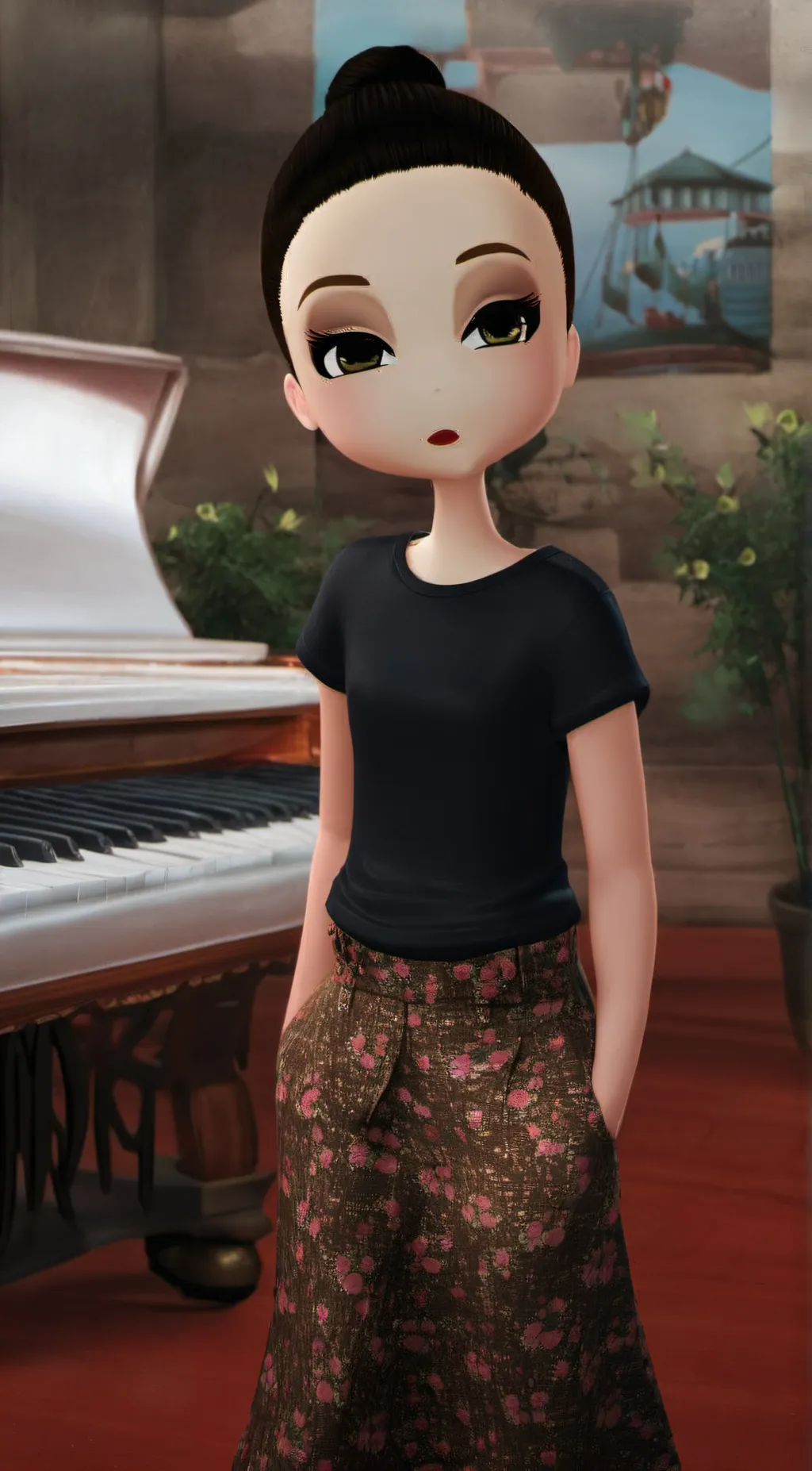 ai character: lilly background