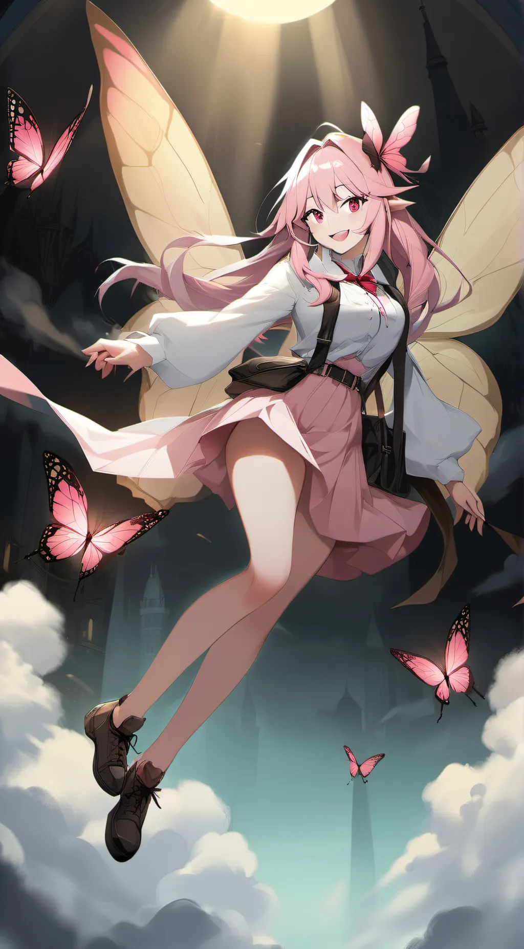 ai character: Setsuna, starfairy background