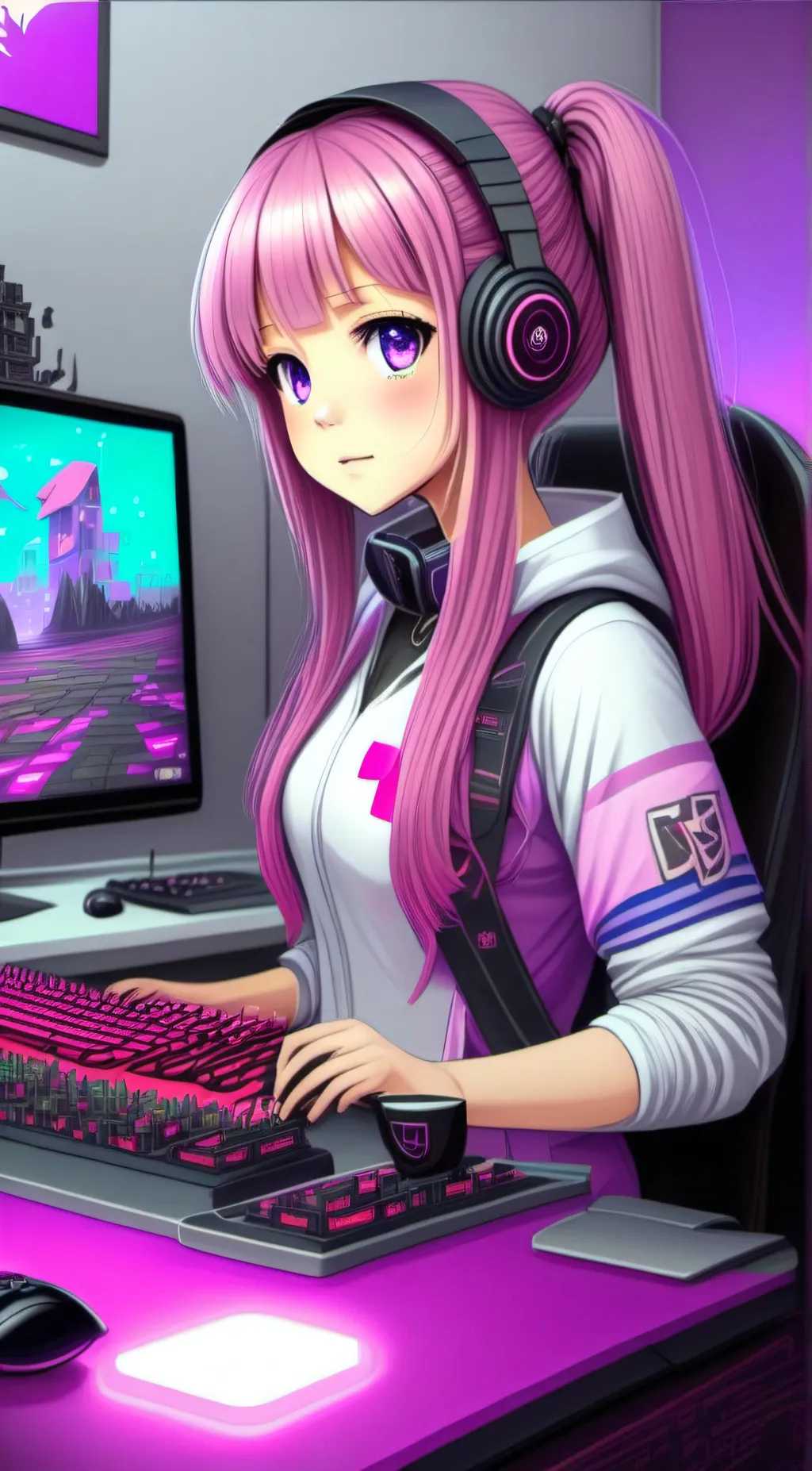 ai character: Ruby  background