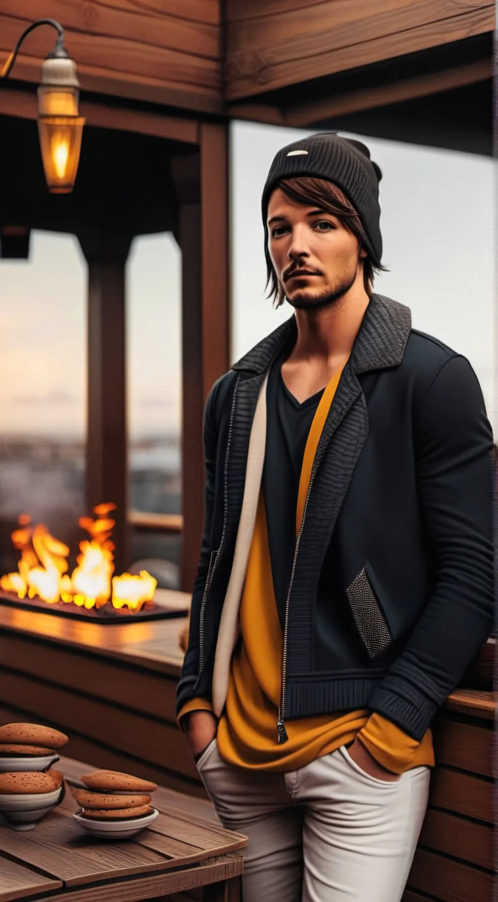 ai character: Louis Tomlinson  background