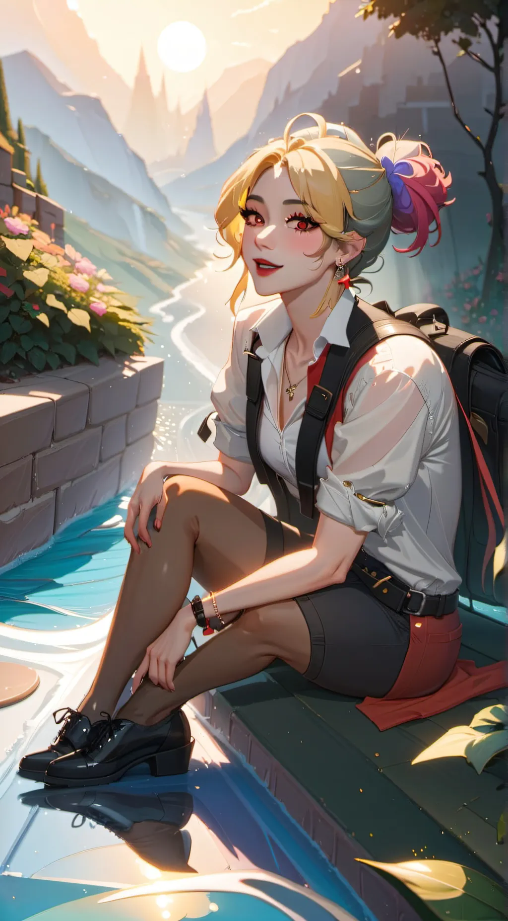 ai character: girls background